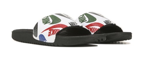 New Boys Nike Kawa SE Slide Sandalo Nero Multicolore