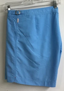 Bañador Orlebar marrón para hombre azul turquesa forro Bulldog talla 36 - Imagen 1 de 11