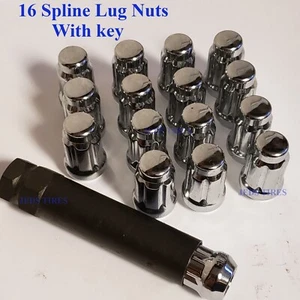 Subaru Sambar 1999-12 KIA MINI TRUCK spline anti theft LUG NUT KIT 12x1.25 Chrom - Picture 1 of 18