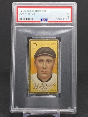 1911 T205 Gold Border John Titus PSA 1,5 ¡Justo! Foto 1 de 2