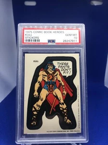 1975 Topps Comic Book Heroes Kull The Conqueror Marvel PSA 10 Gem Mint - Picture 1 of 12