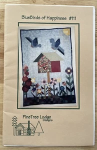 Bluebirds of Happiness quilt pattern by Pine Tree Lodge - Picture 1 of 18