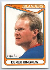 1990-91 O-Pee-Chee Derek King New York Islanders #128