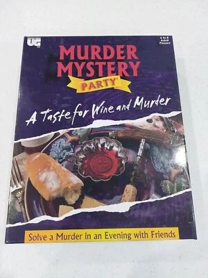 NEW Horror Mystery Party Taste Wine & Murder Board Game - Universal Games RPG - Image 1 of 4