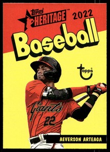 2022 Topps Heritage Minor League 73PC-9 Aeverson Arteaga ACL Giants