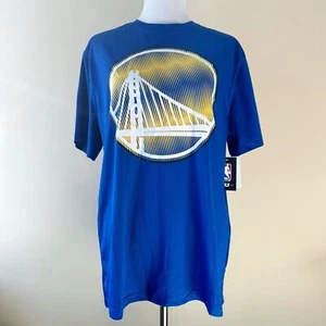 Golden State Warriors T-Shirt Mens Size Large Steph Curry Blue Yellow NBA Gift - Picture 1 of 8