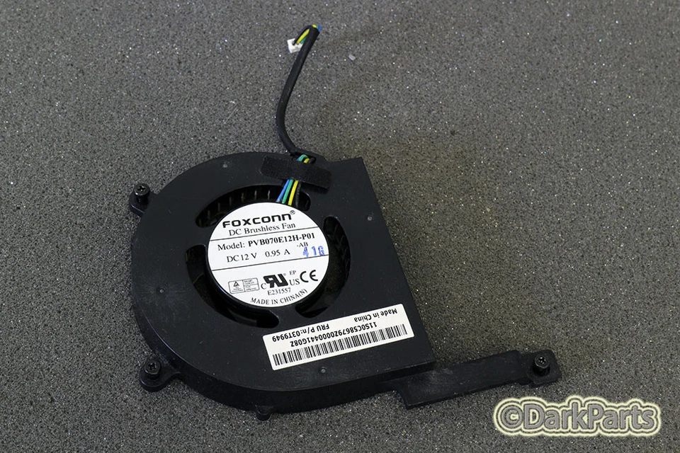 Lenovo FRU 03T9949 Fan Foxconn PVB070E12H-P01-AB - Image 1 of 1