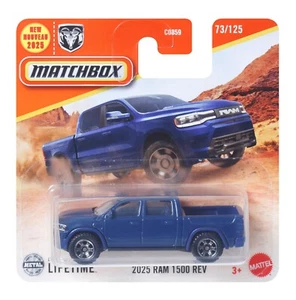 Matchbox 2025 RAM 150 REV Pickup Truck Blue MB1490 1/64 Car JBP99 Short Card - Picture 1 of 1