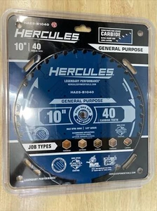 Hercules 10" 40T Carbide Circular Saw Blade General Purpose With Electra Shield - Picture 1 of 2