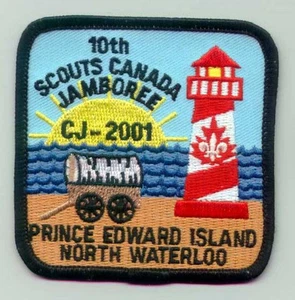 2001 Canada Scout Jamboree - NORTH WATERLOO SCOUTS Contingent Patch - Imagen 1 de 1