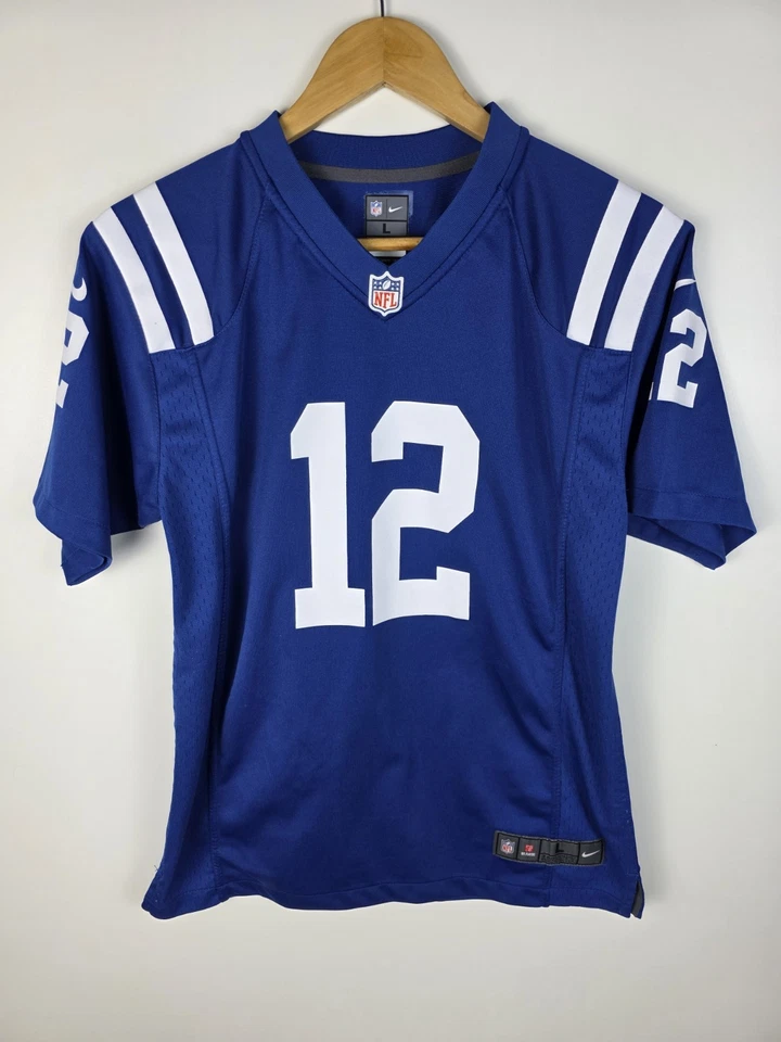 Youth Large Indianapolis Colts #12 Andrew Luck Jersey - Image 1 of 3