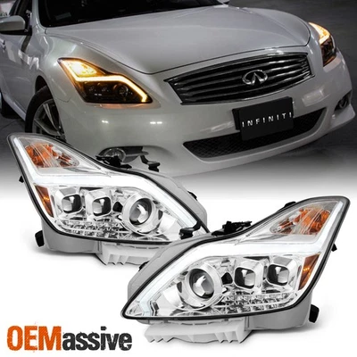 Fits 2008-2015 G37 / Q60 Coupe "Switchback" LED Turn Signal Projector Headlights - Image 1 of 4