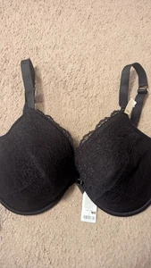36G BLACK CHLOE BOUX AVENUE UNDERWIRED PLUNGE BRA BNWOT RRP £26 - Picture 1 of 3