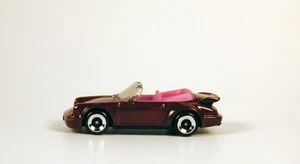 Hot Wheels Porsche 911 Turbo Cabriolet Burgundy No Package - Picture 1 of 3