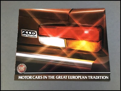 1981 Fiat Spider 2000 Vintage Original Car Sales Brochure Poster - Convertible Foto 1 de 4
