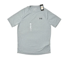 Under Armour Men's Tech Tee Crew Neck Athletic Fit Gray Short Sleeve Size S NEW - Picture 1 of 8