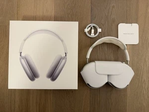 Apple AirPods Max - Silber, inkl. Originalverpackung, sehr guter Zustand - Bild 1 von 8