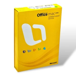 Microsoft Office Mac Home & Student 2008 With 3 Product Keys - Picture 1 of 2