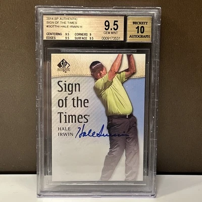 2014 SP Authentic Sign Of The Times Hale Irwin Beckett 9.5 Card/10 Autograph - Image 1 of 4