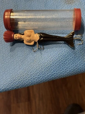 Lloyd’s South Bend Indiana Hard Plastic Mermaid Fishing Lure With Original Tube - Image 1 of 4