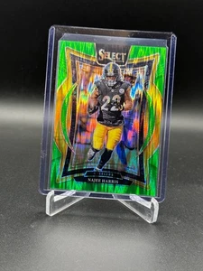 Amortiguador Panini Select 2024 - Najee Harris Concourse verde y amarillo/599 #85 - Imagen 1 de 2