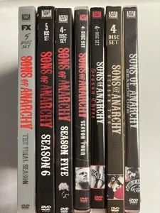 Sons of Anarchy SOA Complete Series Season 1 2 3 4 5 6 7 DVD Motorcycle Club MC - Picture 1 of 18