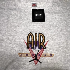 NWT NOS DEADSTOCK VTG Air Jordan Nike Pullover Sweatshirt Gray Sz XXL USA Made - Picture 1 of 10