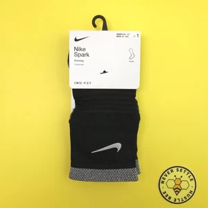 Calze da corsa Nike Spark taglia 8 - 9,5 uomo nere ammortizzate alla caviglia Dri Fit - Foto 1 di 15