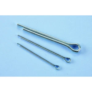 5 Stück 1/8 Zoll x 5/16 Zoll Splinte, verlängerte Zinken, Meißelspitze, Zinkoberfläche - Bild 1 von 1