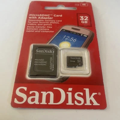 SanDisk 32GB Micro sd Card SDHC MicroSD Memory for Samsung LG Android - Image 1 of 2