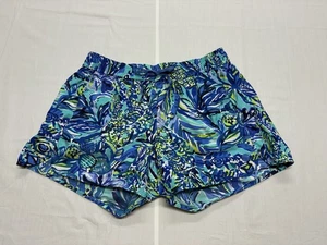Pantalones Cortos Atléticos Lilly Pulitzer Azul Magnolia con Cordón Talla XS - Imagen 1 de 5