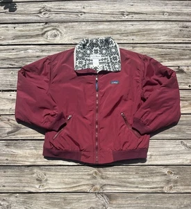 Vintage L.L.Bean bomber warm up jacket with Aztec fleece lining Size L - Picture 1 of 7