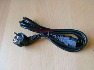 Kaltgerätekabel  Stromkabel Winkelstecker 1,8m Schwarz - Bild 1 von 1
