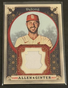 Topps 2023 Allen & Ginter PAUL DEJONG Relic Jersey Card White AGRB-PD Cardinals - Picture 1 of 6