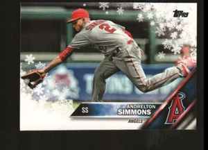 2016 Topps Holiday #HMW14 - Andrelton Simmons - Los Angeles Angels 16-972 - Picture 1 of 2