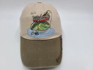 Vintage Catch of the Day Fish Gary Patterson Shasta Wear Adjustable Hat Cap Men - Picture 1 of 13