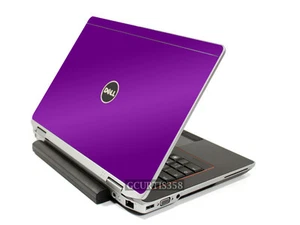 PURPLE Vinyl Lid Skin Cover Decal fits Dell Latitude E6430 Laptop - Picture 1 of 1