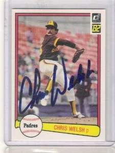 Sharp 1982 Donruss San Diego Padres Chris Welsh Autograph Signed Baseball Card - Picture 1 of 1