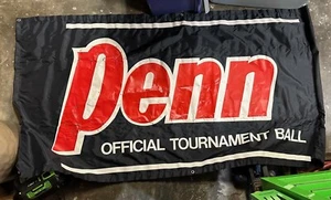Vintage 1970's PENN Official Tennis Tournament Balls Athalon Nylon Black Banner - Picture 1 of 2