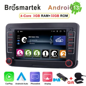 7" Android 13 Car Stereo Radio DAB+ DSP Head Unit For RCD330 VW Golf Jetta MK5/6 - Picture 1 of 12