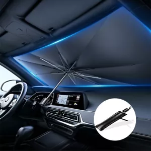 Protect Your Car From The Sun With Portable Foldable Car Windshield Sunshade - Picture 1 of 7