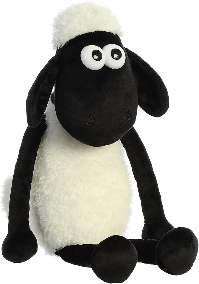 Aurora 17" Shaun The Sheep Medium , White 14214 Plush Stuffed Animal Toy - Image 1 of 1