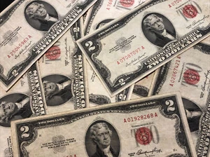 1963 Extra Fine Two Dollar Bills XF • 1963 Two Dollar ($2) Notes • 1 Note XF+ - Picture 1 of 2