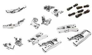 Silver CNC Machined Suspension Conversion Upgrade for Traxxas 1/10 4-Tec 2.0 - Picture 1 of 1