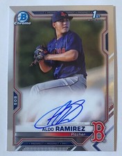 2021 Bowman Chrome Aldo Ramirez 1st Prospect Auto #CPA-ARA Red Sox