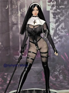 Personalizado 1/6 Mujer Cosplany Monja Cabeza Esculpida Ropa Cuerpo Arma Figura Modelo - Imagen 1 de 4
