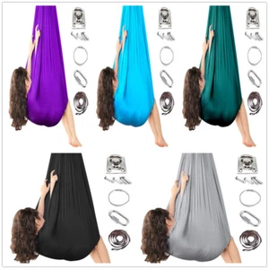 Elastic Children Kids Hammock Yoga Therapy Kids Autism ADHD Sensory Swing Sling - Picture 1 of 80