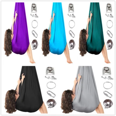 Elastic Children Kids Hammock Yoga Therapy Kids Autism ADHD Sensory Swing Sling - Image 1 of 4