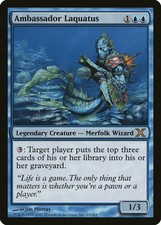 Ambassador Laquatus 10th Edition MINT Blue Rare MAGIC GATHERING CARD ABUGames