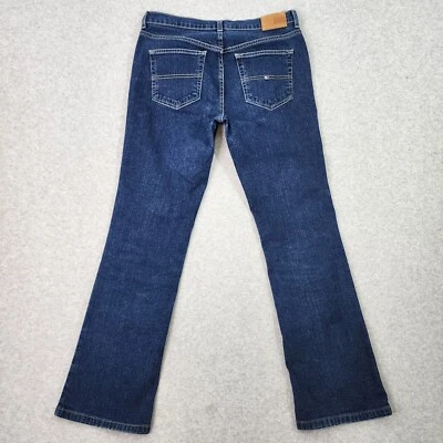 Pantalones de mezclilla Tommy Hilfiger para mujer 30x30 rectos Boyfriend azul tiro alto Foto 1 de 4